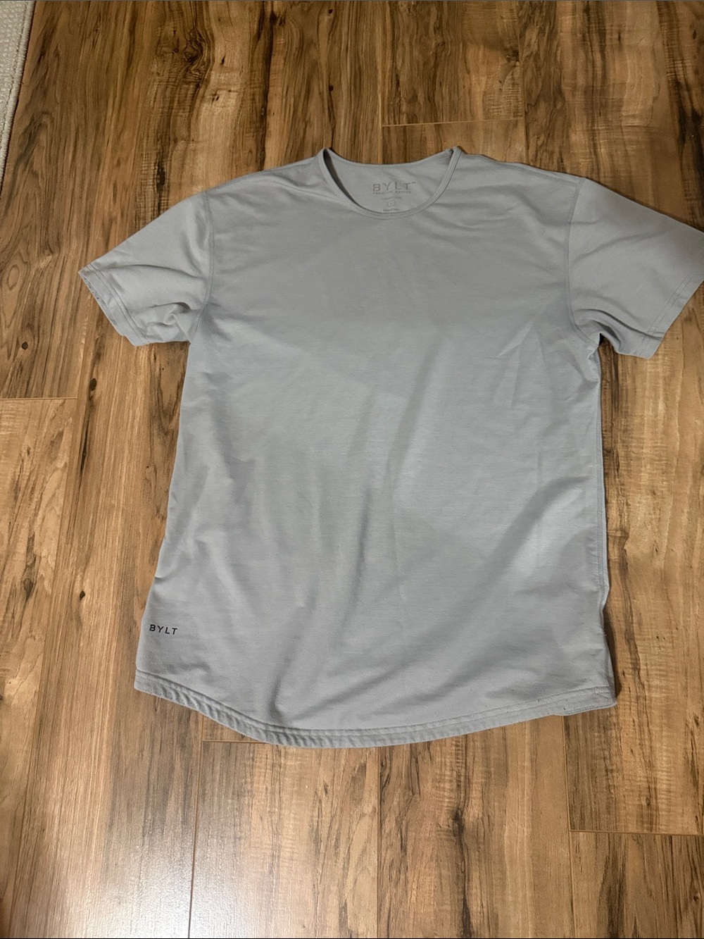 Bylt Signature Men’s Crew Neck T-Shirt in Light Gray